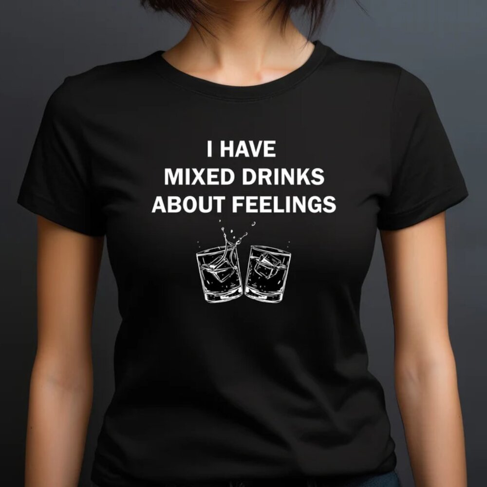 Graphic T-Shirt "About Feelings" (Large Unisex)